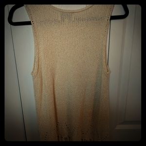 Pepin cream crochet tank top M